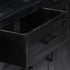 Rustika Rowe -  Sideboard Black 147x40x80 cm Solid Mango Wood